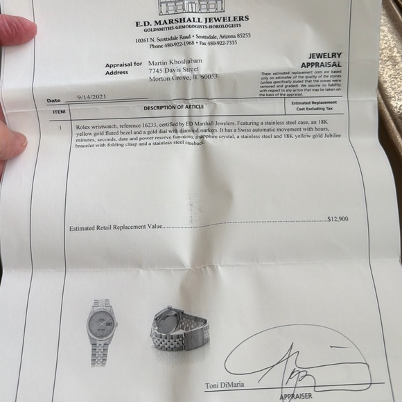 Rolex Two Tone Watch - Picture 3 of 3